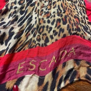 AUTHENTIC Escada cheetah scarf